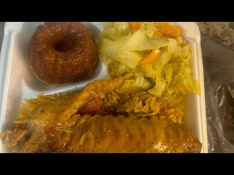 RASTA QUEEN $treasie1 is live! Turkey Wings, Yellow Rice with Turkey Neck, Cabbage and Vegetables