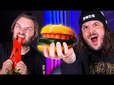 we bought the biggest gummy candies (10,000 calories)