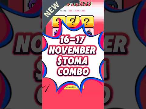 Tomarket Daily Combo 16 & 17 November | Tomarket Today Combo | Tomarket Combo | Tomarket Combo Today