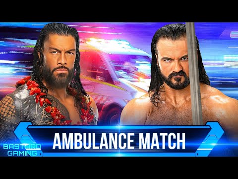 WWE 2K24 | Roman Reigns VS Drew McIntyre - Ambulance Match | Saturday Night Main Event