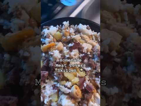 Homemade Meat Lovers Skillet‼️ #chicago #food #cooking #tutorial #shorts #reels #tiktok #fyp #viral