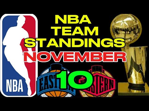 NBA TEAM STANDINGS NOVEMBER 10,2024 | NBA SEASON 2024-2025