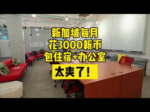 新加坡每月花3000新币，包住宿+办公室！太爽了！