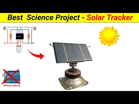 How to make Solar Tracker without Arduino || Simple Science Project || SKR Electronics Lab