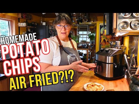 I Didn't Think This Was Going To Work! Homemade Potato Chips In My New Air Frier.