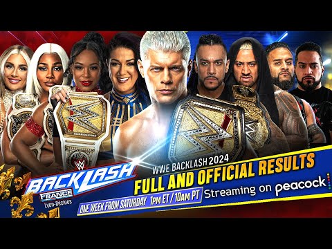 Full WWE Backlash 2024 Results