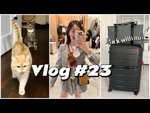 VLOG 23 🇨🇦温哥华两日游| 回归二猫家庭的打闹日常 | Pack with me 要去欧洲啦！