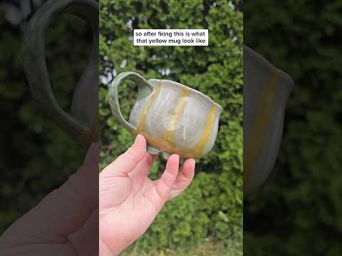 Yellow underglaze fail #NowWhatPotteryWorks #GlazeVideo #Mug #Pottery #Underglaze #PotteryProcess