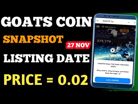 goats listing | goats airdrop listing date | goats airdrop update | memeland airdrop | goats airdrop