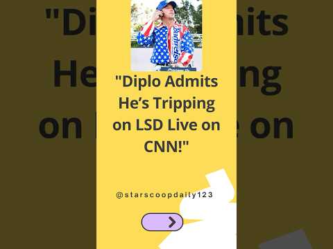 Diplo Admits He’s Tripping on LSD Live on CNN! #Diplo #NewYearsEve #LSD