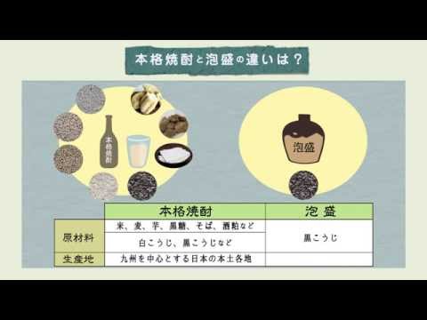 講座4　本格焼酎・泡盛の商品知識　Q5.本格焼酎と泡盛の違いは？