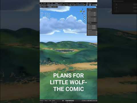 Plans for Little Wolf - The Comic #blender #comics #digitalart