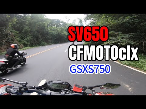 Ride with CFMOTO CLX and Suzuki SV650, tire patch test