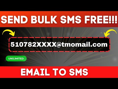 💢Email To SMS : How To Send Unlimited SMS From Email To Hit INBOX - [Bulk Email To SMS Sender]