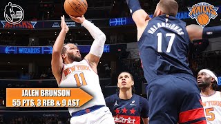 🔥 JALEN BRUNSON 50-PIECE IN DC 🔥 Knicks win 7th-straight game | NBA on ESPN