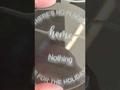 Best way to engrave clear acrylic for perfect results every time!