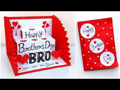 Happy Brother's day greeting card 2024 / Brother's day card making Handmade easy