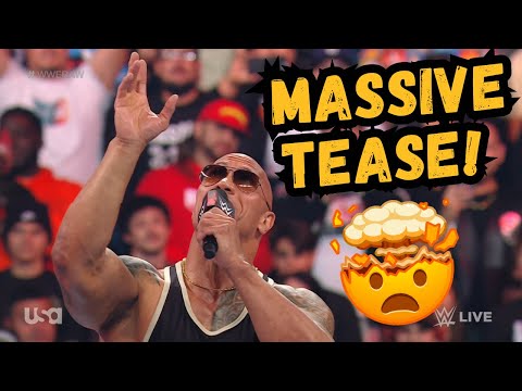 THE ROCK RETURNS WITH A HUGE ROMAN REIGNS TEASE ON WWE RAW! HEAD OF THE TABLE!