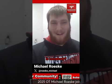 Wisconsin Badgers football commit Micahel Roeske talks physicality! #shorts