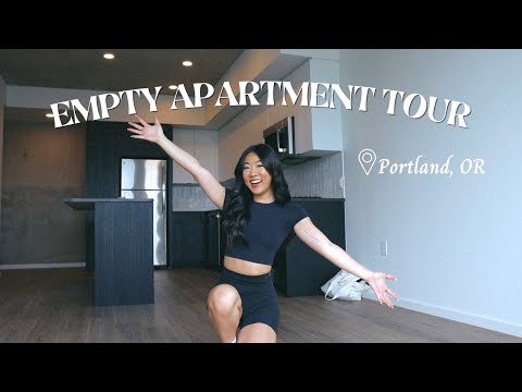 PDX MOVING VLOG 1: Empty Apartment Tour | 671 sq ft one bedroom