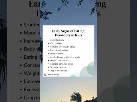 Early Signs of Eating Disorders in Kids