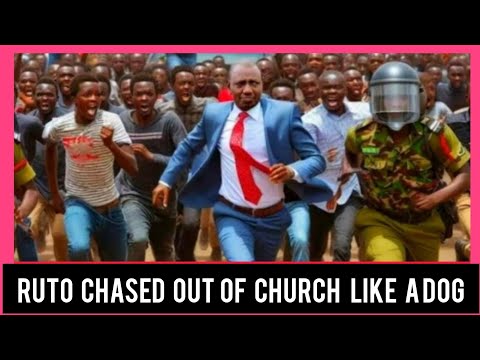 Taka hapa mbwa!RUTO CHASED FROM CHURCH LIKE A DOG WHICH HAS STOLEN EGGS TODAY IN NAIROBI|GENz weeh!