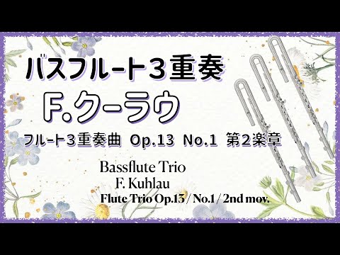 【バスフルート3重奏】クーラウ「フルート3重奏曲Op.13第1番第2楽章」