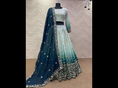 LUNCHING NEW DESIGNER PARTY WEAR DIGITAL PRINTED AND FANCY EMBROIDERY LAHENGHA - CHOLI WITH DUPATTA