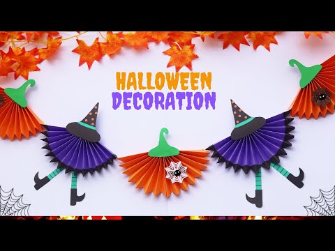 Halloween Decorative Garlands🎃Halloween Decoration Ideas | Easy Halloween Paper Crafts