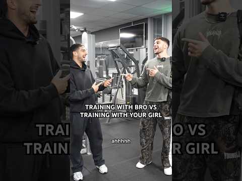 TRAINING WITH BRO VS YOUR GIRL #shorts #short #viral #gym #fitness