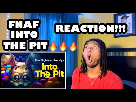 FNAF INTO THE PIT OFFICIAL TRAILER - (REACTION!) #FNAF #intothepit #fivenightsatfreddys