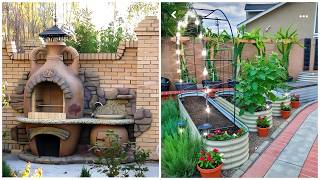 👍 Garden ideas for backyard! + Bonus: BBQ and outdoor kitchen ideas!