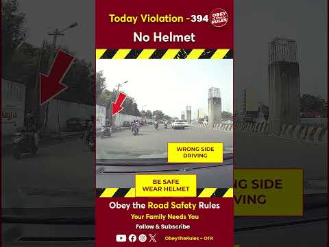 Today Violation 394 - Keep your ride safe with a helmet #chennaitrafficpolice #otr #obeytherules