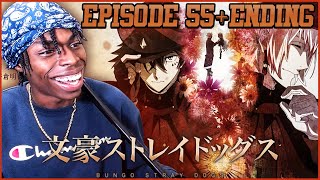 🐾DOGS EAT DOGS‼️ | BUNGO STRAY DOGS S5 | EPISODE 55 + ED | REACTION