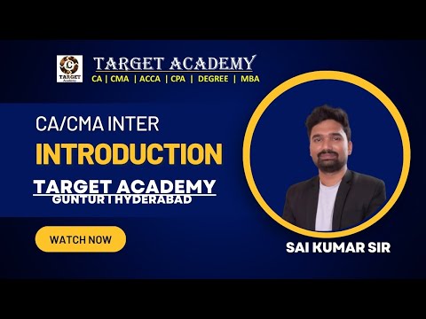 1.CA/CMA_INTER_NEW_BATCH_MAY_24_INTRODUCTION_BY_SAI_KUMAR_SIR #ca #cainter #cmainter  #cmausa #acca