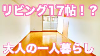 癒される大人の女性におすすめリビング17帖1LDK賃貸マンション暮らし