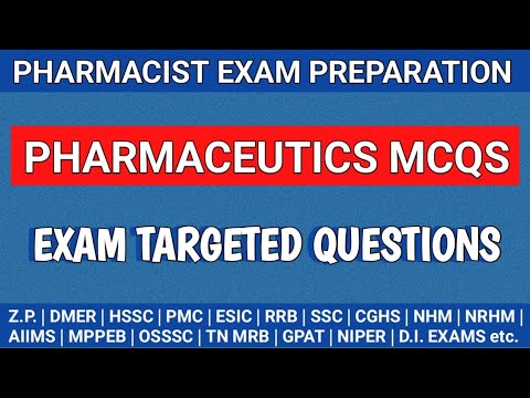 Pharmacist exam preparation | AIIMS | PMC | OSSSC | HSSC | MPPEB pharmacist questions @MANISH06