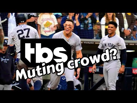 Is TBS muting the Yankees crowd during big moments these MLB Postseason games? Seems so