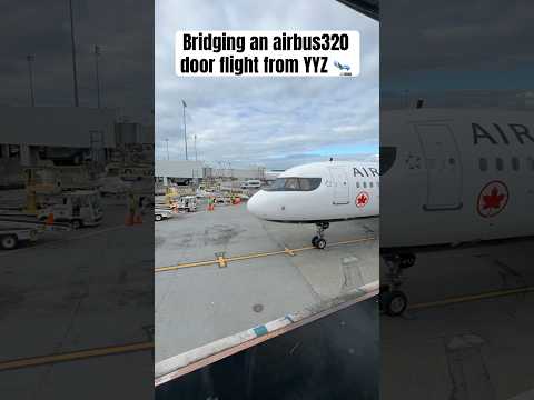 Bridging an airbus320 door flight from YYZ 🛬 #aviation