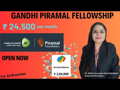 Earn ₹24,500 Monthly with Gandhi Piramal Fellowship | Apply Now | How to Apply Stepwise Explained