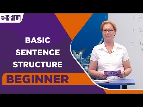 Beginner Level - Basic Sentence Structure | English For You