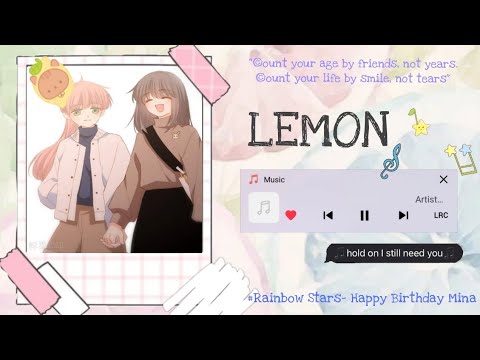 {RS} Lemon( full ver) // Cover by Hanako, Akane and Hotaru/ Happy birthday Mina🎉