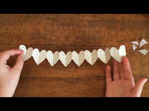 DIY Paper Heart Chain // Able ARTS Work