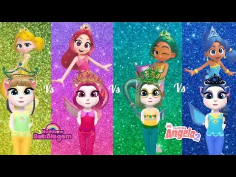 My Talking Angela2 || Green Bubblegum💚|| Prapal Bubblegum💜||Yellow Bubblegum💛|| Indigo Bubblegum💙||