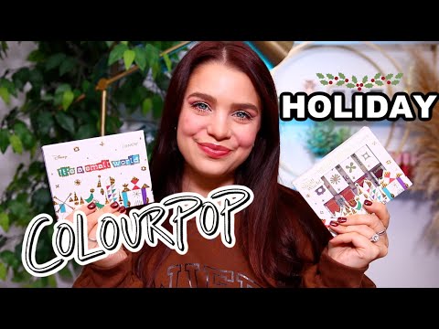 COLOURPOP IT'S A SMALL WORLD COLLECTION SWATCHES|TUTORIAL