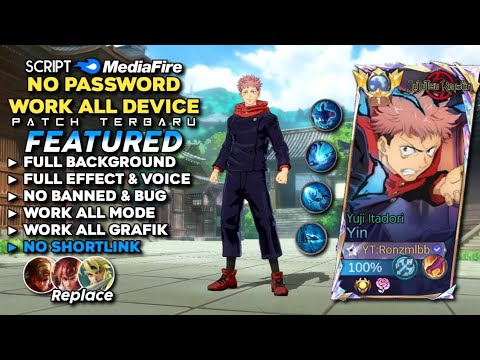 Script Skin Yin Jujutsu Kaisen Yuji Itadori No Password | Full Effect & Voice - Patch Terbaru 2024