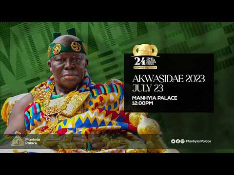 Guys, this is a full video of how Akwasidae is celebrated by Asantehene Otumfuo Osei Tutu at Manhyia