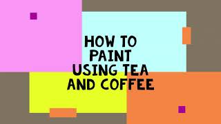 Year 8 Comic stips - painting with tea and coffee