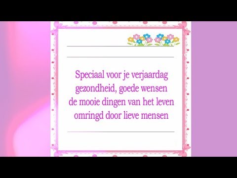 Verjaardag vrouw || Verjaardagskaart vrouw