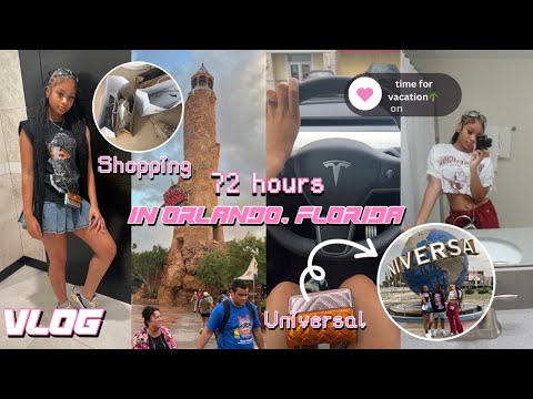 VLOG | spend 72 hours in Orlando with me🌴 universal , shopping, food, friends || Ra’Mariah Alexia